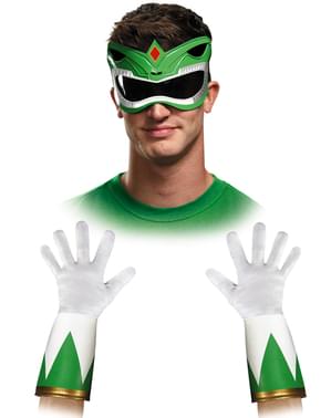 Conjunto acessórios Power Rangers Mighty Morphin verde para adulto