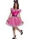 Fato de Minnie Mouse cor-de-rosa Glam para mulher