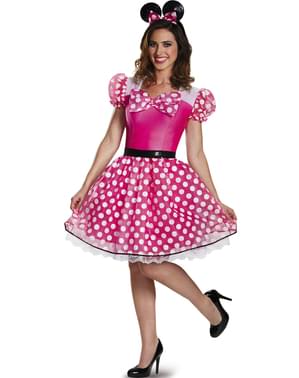 Déguisement Minnie Mousse rose glam femme