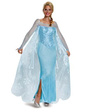 Fato de Elsa Frozen prestige para mulher
