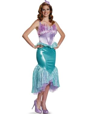 Fato de Ariel, A Pequena Sereia deluxe para mulher