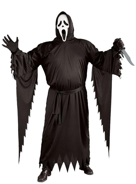 Moden Pogo stick spring Asien Ghostface plus size kostume pluz size mænd. Det sejeste | Funidelia