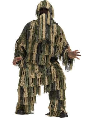 Ghillie Kamuflasje Drakt Voksenkostyme