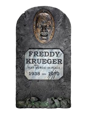 Sepultura decorativa de Freddy Krueger Pesadelo em Elm Street