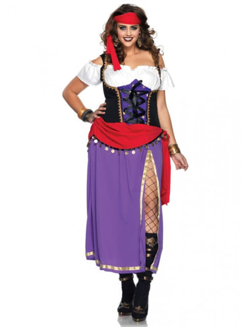Zigeunerin Kostüm für Damen in großer Größe