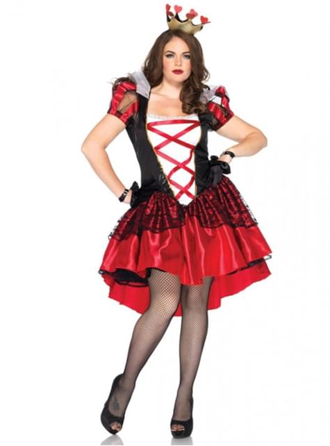 Queen of Hearts costume for size womens. The coolest Funidelia