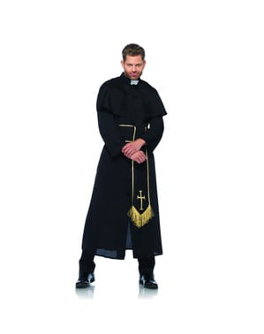 Bir erkek için gizemli rahip kostümü