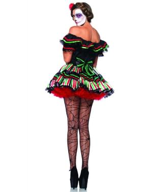 Fato de Boneca Catrina do Dia dos Mortos para mulher