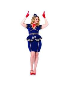 Flight attendant costume for a woman
