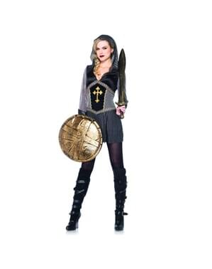 Costum de războinică Ioana D'Arc pentru femeie