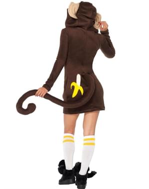 Costume da scimmia giocherellona per donna