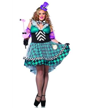 Disfraz de Sombrerera Loca para mujer talla grande