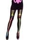 Collant scheletro neon donna