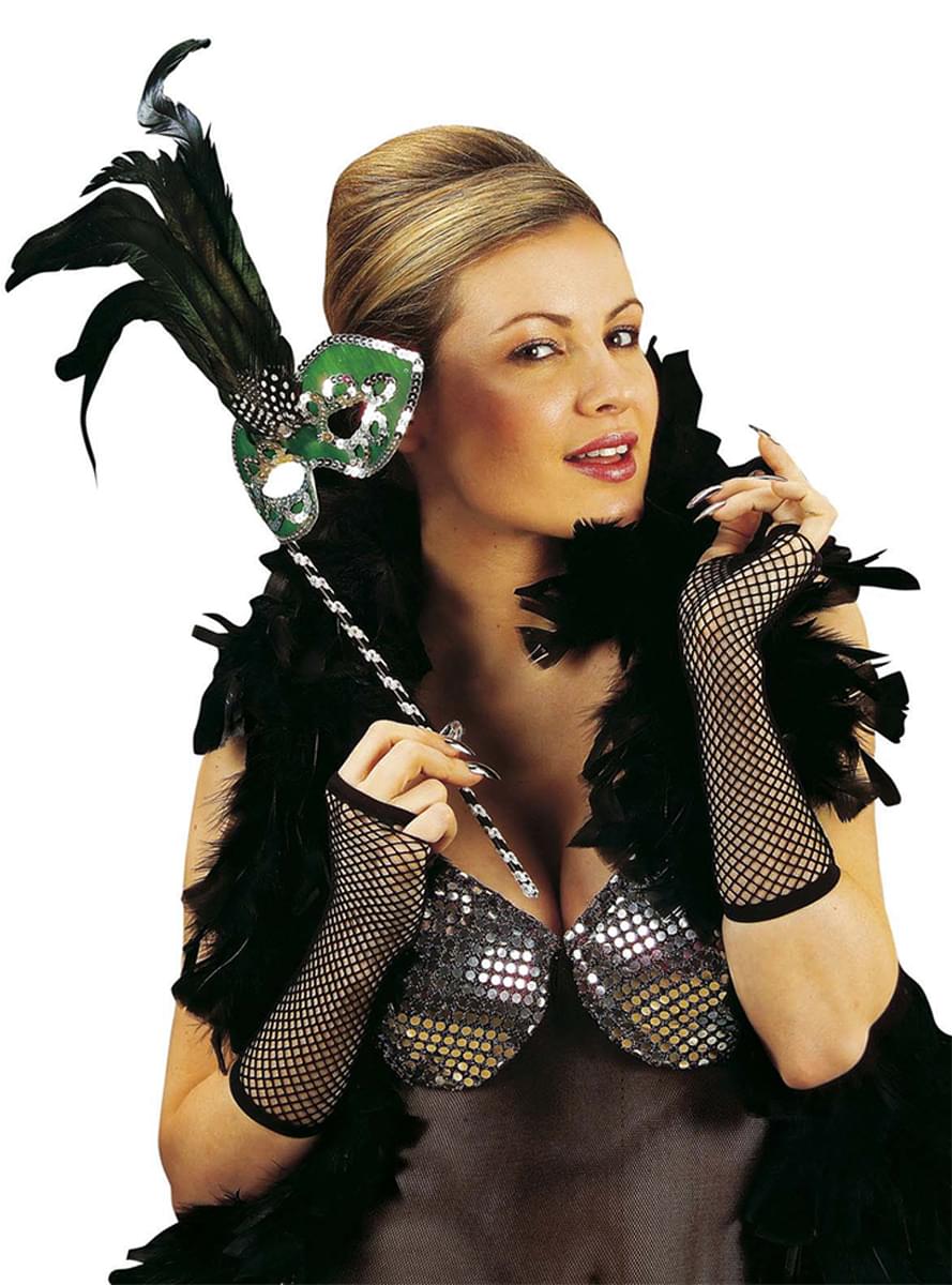 Womens Fingerless Fishnet Gloves