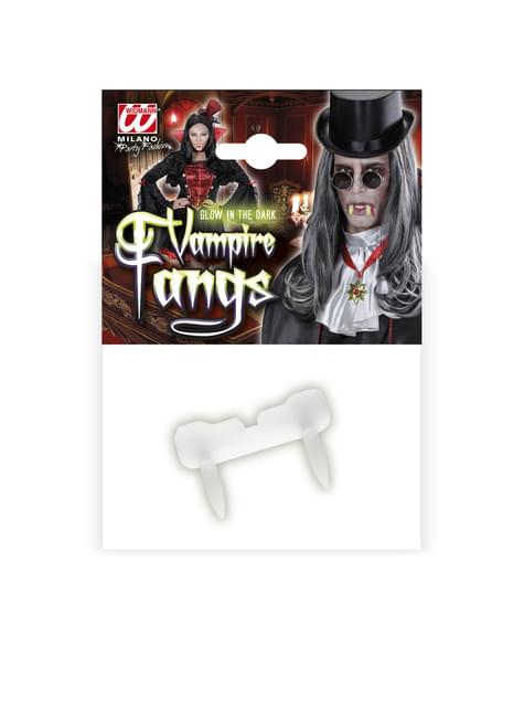 Unisex Glow-in-the-Dark False Vampire Teeth