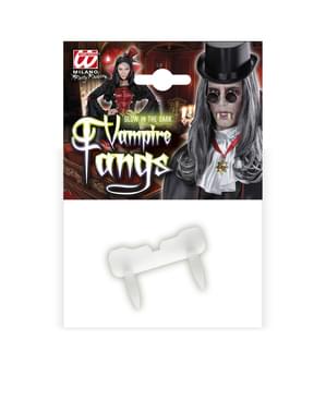 Unisex karanlıkta parlayan yanlış vampir dişleri