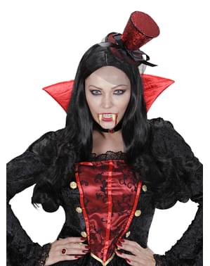 Dentadura de vampiro fosforescente unissex