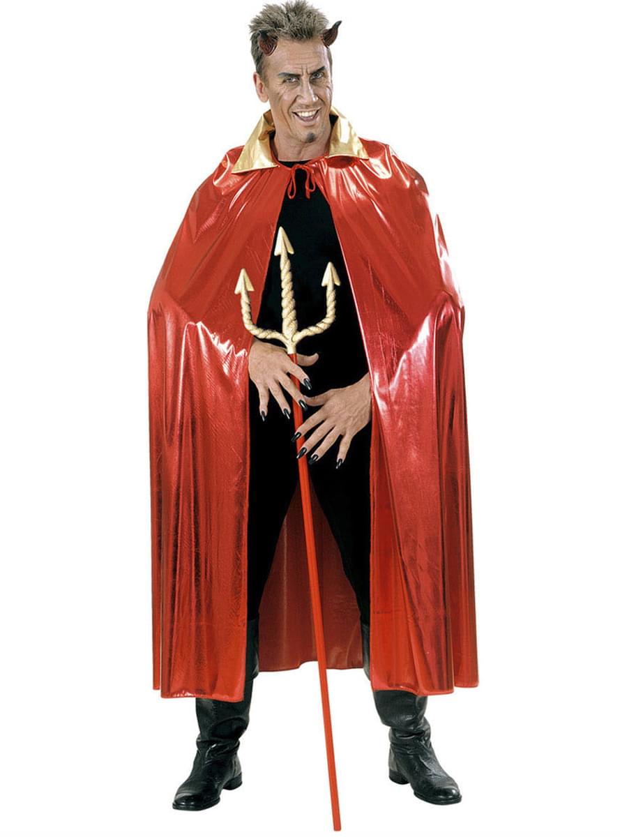 Pánský plášť s límcem červený metalický