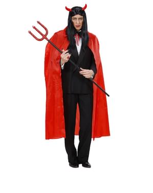 Peleryna czerwona cienka męska