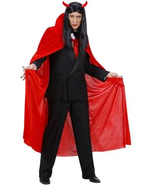 Cape rouge velours homme