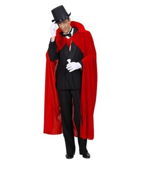 Cape rouge velours homme