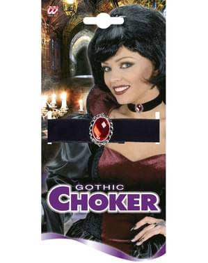 Svart Velvet Choker Dame