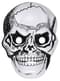 Masque tête de mort plastique homme