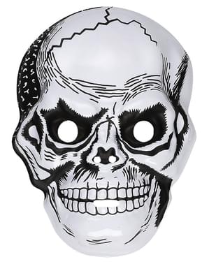 Máscara calavera de plástico para hombre