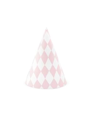 6 chapeaux losanges en carton - Yummy