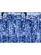 Tassel curtain in metallic blue