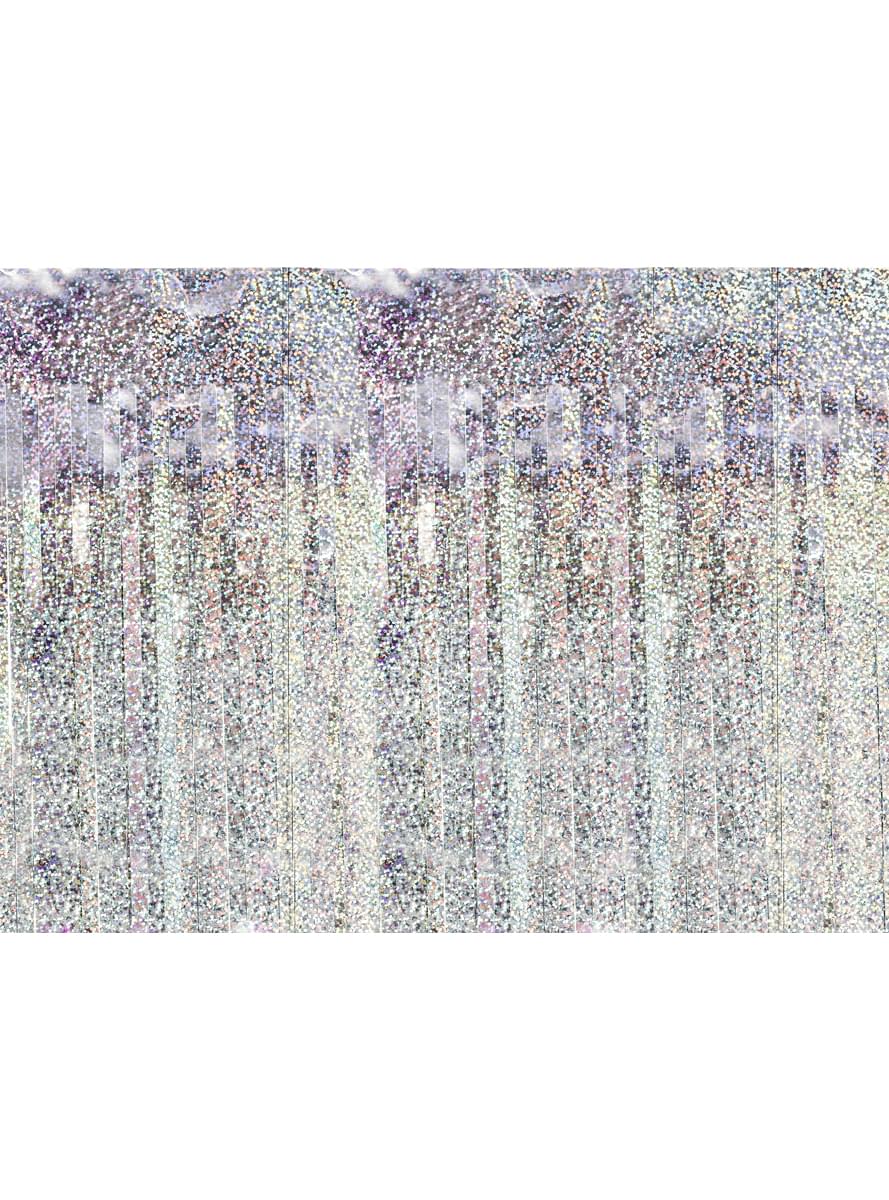 Holographic tassel curtain measuring 2.5 m