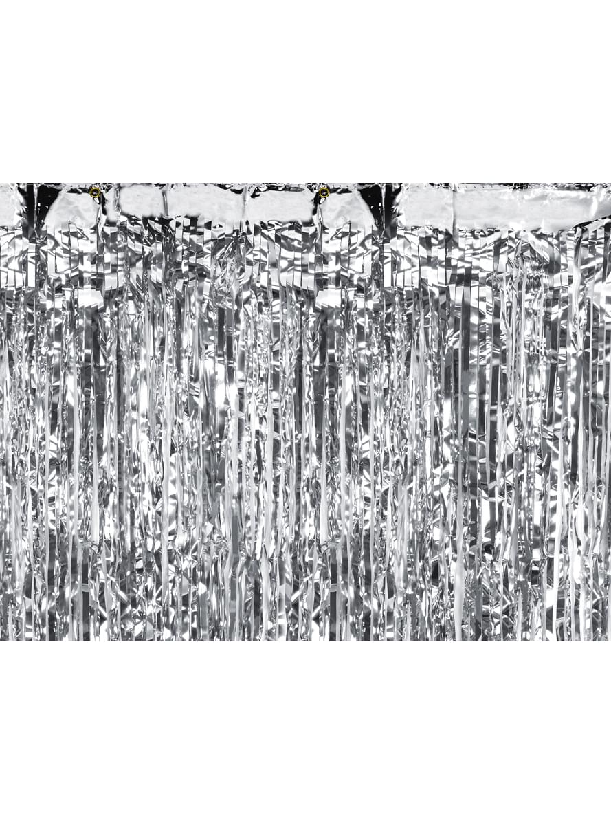 Tassel curtain in silver measuring 2.5 m
