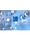Cortina de flecos color plata de 2,5 m