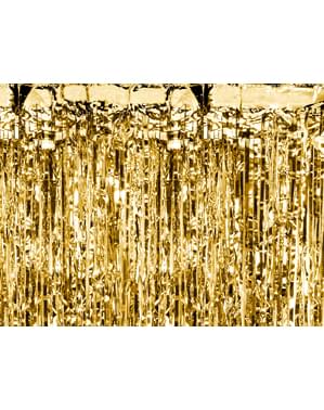 Tassel curtain in gold measuring 2.5 m