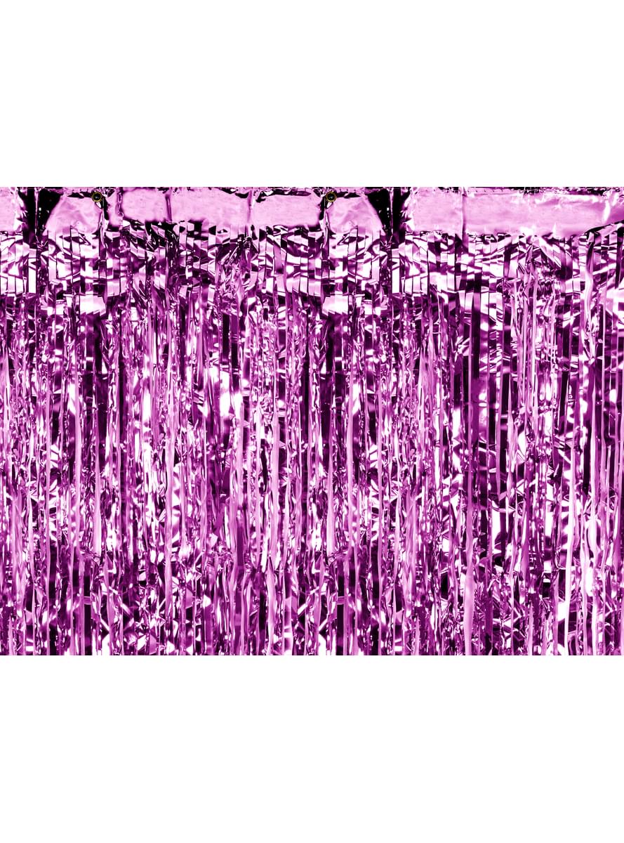 Tassel curtain in purple