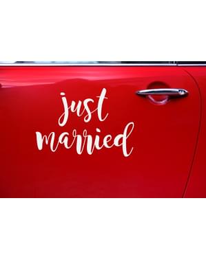 Стикер за кола „Just married“ – Car Decorations