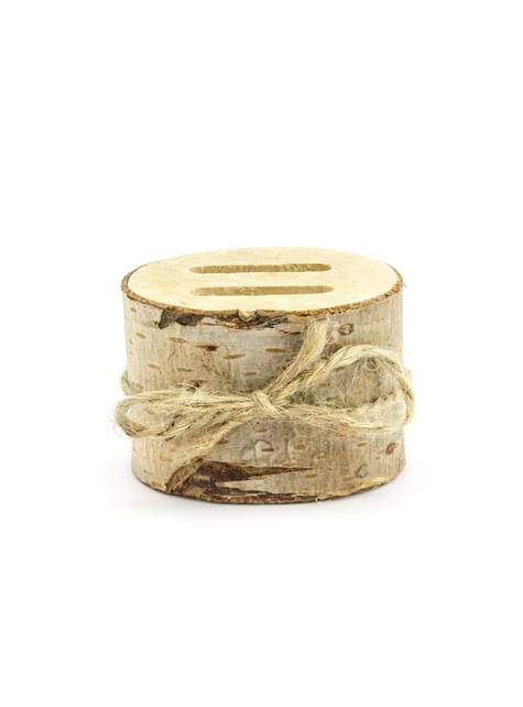 Ring holder i tre effekt med raffia bånd - Rustic Wedding