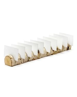 Name Place Card Holders for 10 - Rustic Wedding