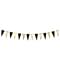 Black & Gold papira Bunting