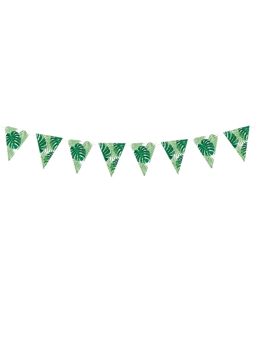 Grønne Blade Papir Flagdug - Aloha