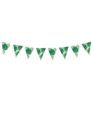 Zeleno lišće Papir Bunting - Aloha