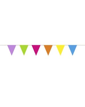 Multicolor Paper Bunting - Ulang Tahun Penuh Warna & Holografik