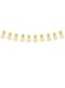Papir guirlande med guld ananas - Aloha Collection