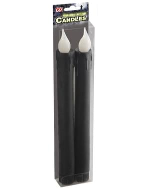 Velas pretas com luz led