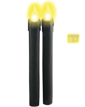 Velas negras con luz led