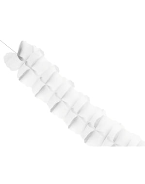 Continuous garland in white