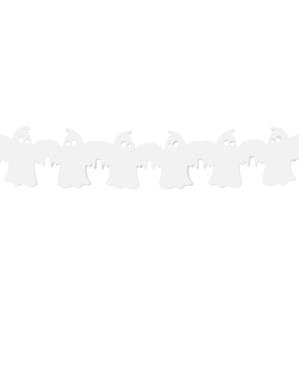 Guirlande fantômes blancs en papier - Halloween