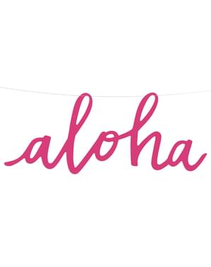 "Aloha" fuschia garland - Koleksi Aloha