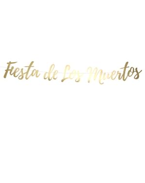 Altın "Fiesta de los muertos" çelenk - Ölülerin Günü