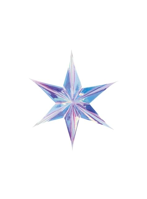 Stella da appendere iridescente di 40 cm - Iridiscent